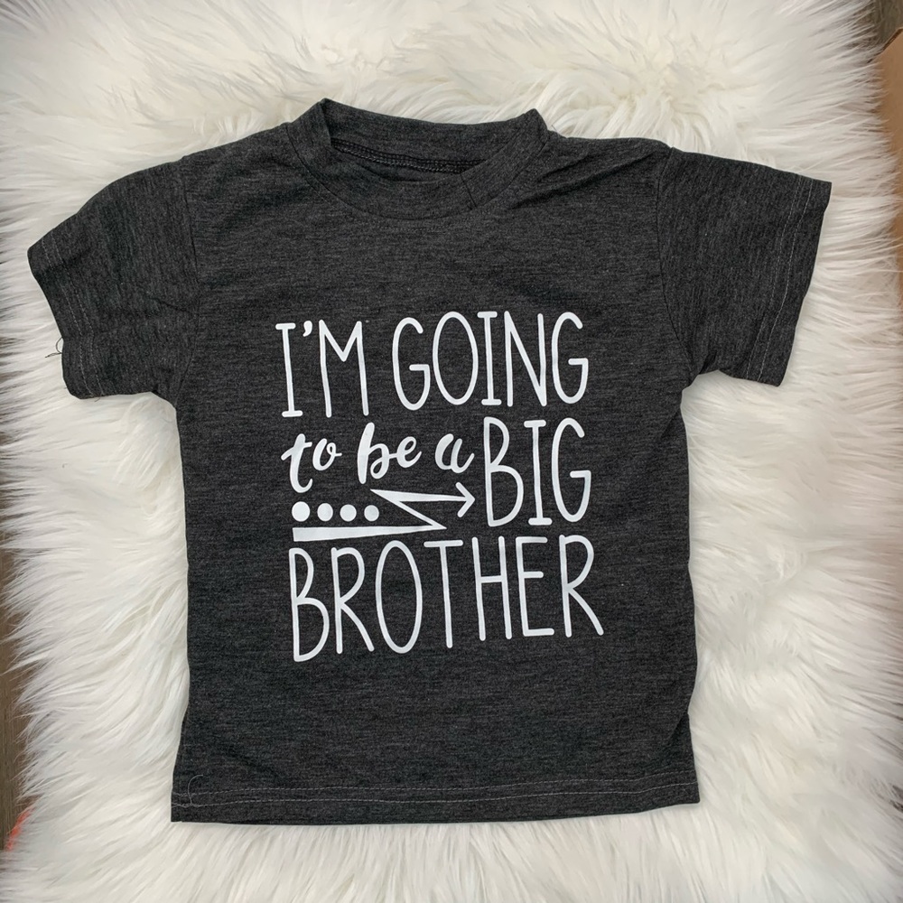 Toddler Kids Baby Boys Going to Be Big Brother